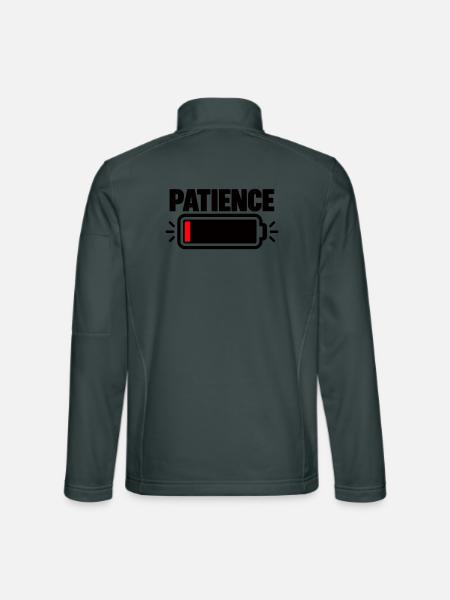 PATIENCE Akku Fast Leer - Unisex Softshelljacke - Dunkelgrau - Hinten