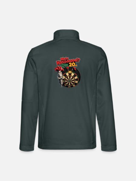 Mein Hassdoppel Die 20 - Unisex Softshelljacke - Dunkelgrau - Hinten