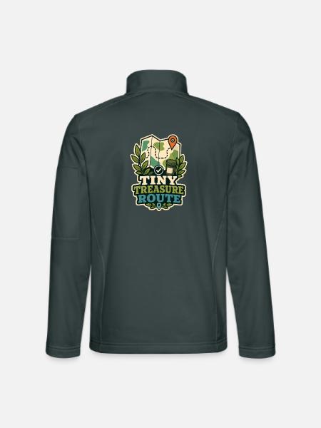 TINY TREASURE ROUTE - Unisex Softshelljacke - Dunkelgrau - Hinten