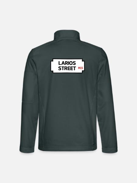 Lariosstraße - Unisex Softshelljacke - Dunkelgrau - Hinten