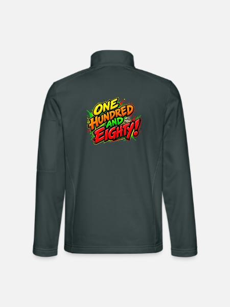180 - one hundred and eighty - Unisex Softshelljacke - Dunkelgrau - Hinten