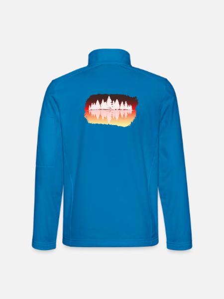Wald - Forest - Unisex Softshelljacke - Lichtblau
