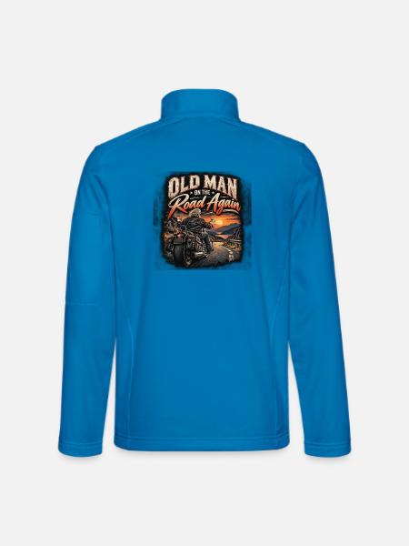Old Biker - Unisex Softshelljacke - Lichtblau