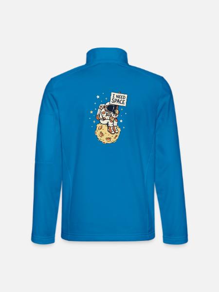 I need Space - Unisex Softshelljacke - Lichtblau - Hinten
