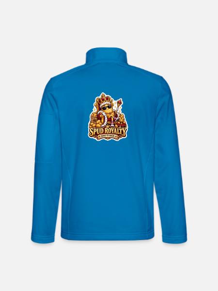 Spud Royalty Königliche Knolle - Unisex Softshelljacke - Lichtblau - Hinten