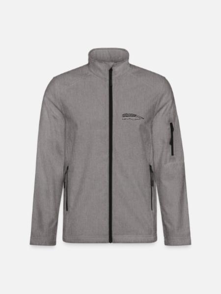 feather - Unisex Softshell Jacket - heather grey