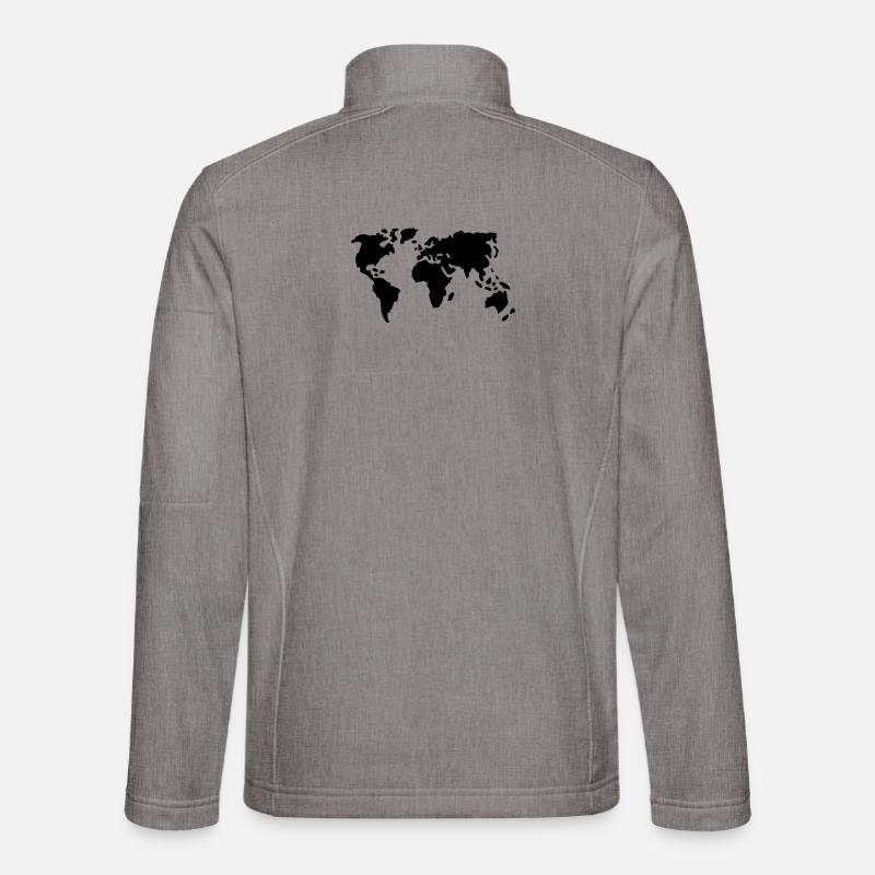 weltkarte klein Unisex Softshell Jacket