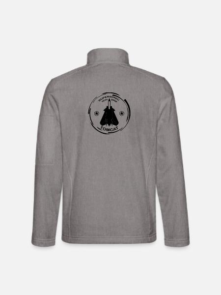 Plane F14 Tomcat - Unisex Softshell Jacket - heather grey