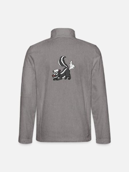 moufette - Veste en tissu softshell Unisexe - gris chiné