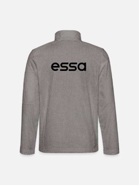 ESSA - Jugendwort des Jahres 2022 - Unisex Softshelljacke - Grau meliert - Hinten