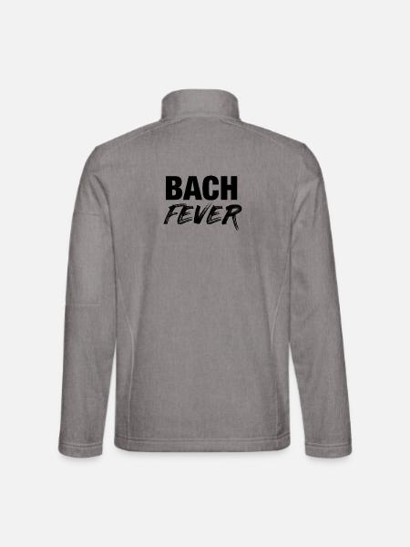 Johann Sebastian Bach T-Shirt funny saying - Unisex Softshell Jacket - heather grey - Back