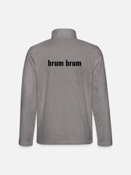 Brum Brum - Veste en tissu softshell Unisexe - gris chiné - Dos