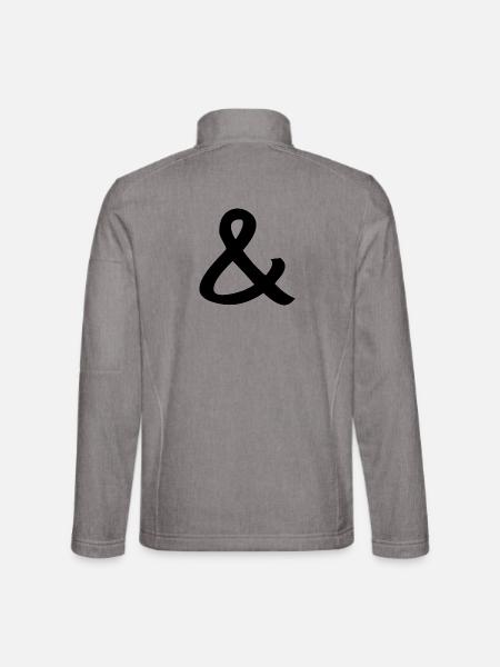esperluette - Veste en tissu softshell Unisexe - gris chiné
