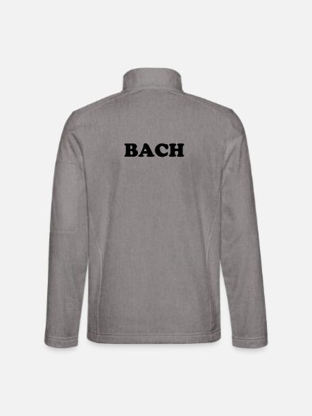 Johann Sebastian Bach T-Shirt funny saying - Unisex Softshell Jacket - heather grey - Back