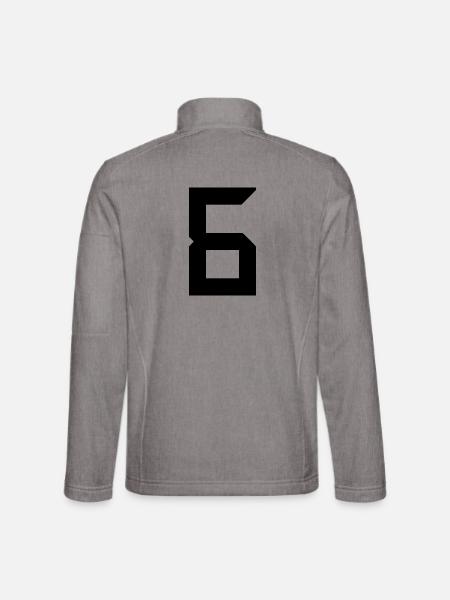 6. 6 JAHRE. 6-jähriges JUBILÄUM. GEBURTSTAG 6 JAHRE - Unisex Softshelljacke - Grau meliert
