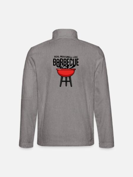 Red Kettle Grill Illustration - Veste en tissu softshell Unisexe - gris chiné