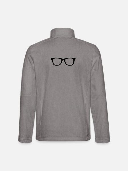Lunettes - Veste en tissu softshell Unisexe - gris chiné
