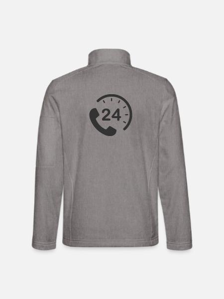 24/7 h Service - Unisex Softshell Jacket - heather grey