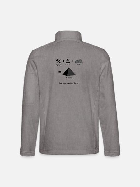 Weltwunder - Unisex Softshelljacke - Grau meliert
