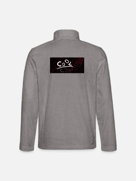 COOL. Emissionen und Nebel - Unisex Softshelljacke - Grau meliert - Hinten