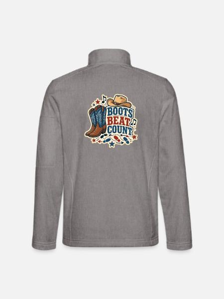 BOOTS BEAT COUNT - Unisex Softshelljacke - Grau meliert - Hinten