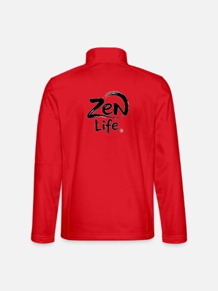 Zen-Leben: Frieden und Gleichgewicht - Unisex Softshelljacke - Rot
