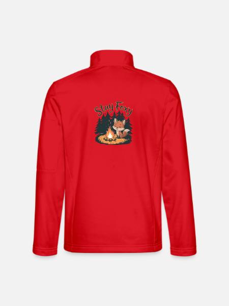 Bleib fuchsig - Unisex Softshelljacke - Rot