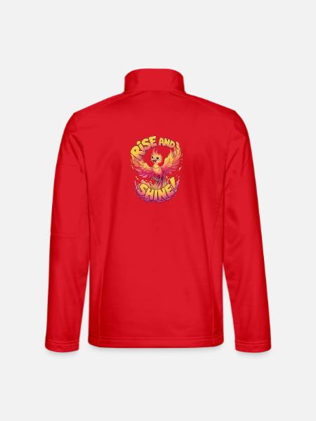 Raus aus den Federn - Unisex Softshelljacke - Rot