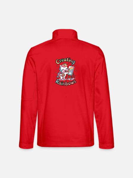Creating Rainbows - Unisex Softshell Jacket - red