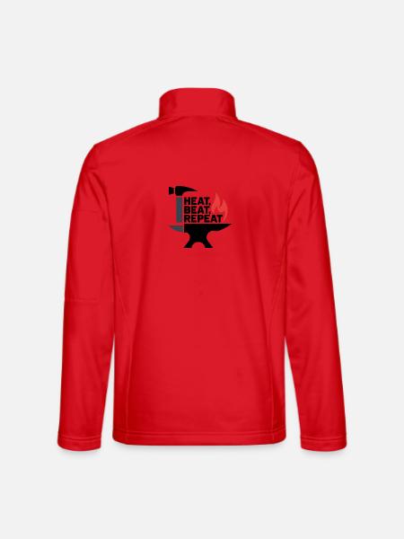 Heat, Beat, Repeat - Unisex Softshell Jacket - red