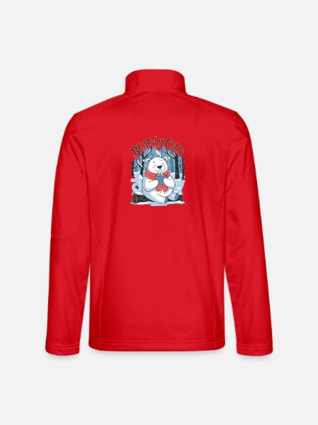 Bear-ly Cold - Unisex Softshell Jacket - red