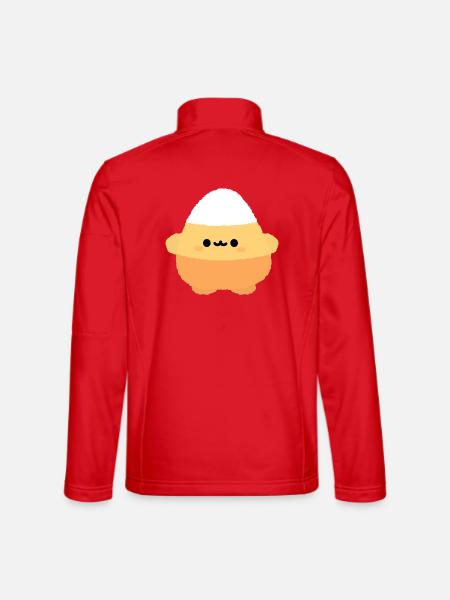 Candy Corn Kawaii Plüschtier - Unisex Softshelljacke - Rot - Hinten