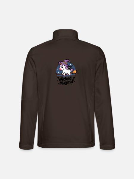 Wickedly Magical - Unisex Softshell Jacket - chocolate brown