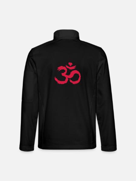Om symbool hindoeïsme - Uniseks softshelljas - zwart