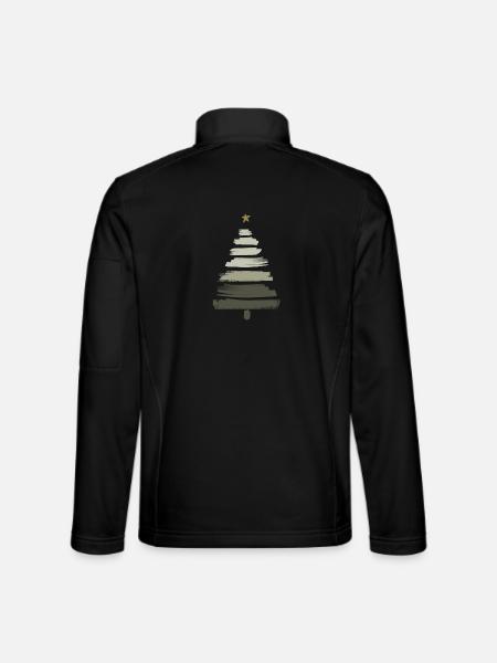Christmas Tree - Unisex Softshell Jacket - black