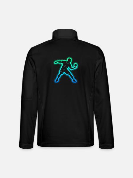 Tischtennisspieler Jungen Tischtennis Spieler - Unisex Softshelljacke - Schwarz