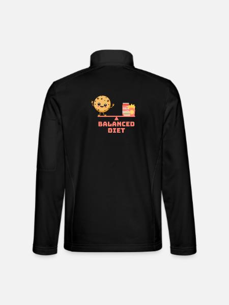 équilibré cookie fastfood Régime - Veste en tissu softshell Unisexe - noir