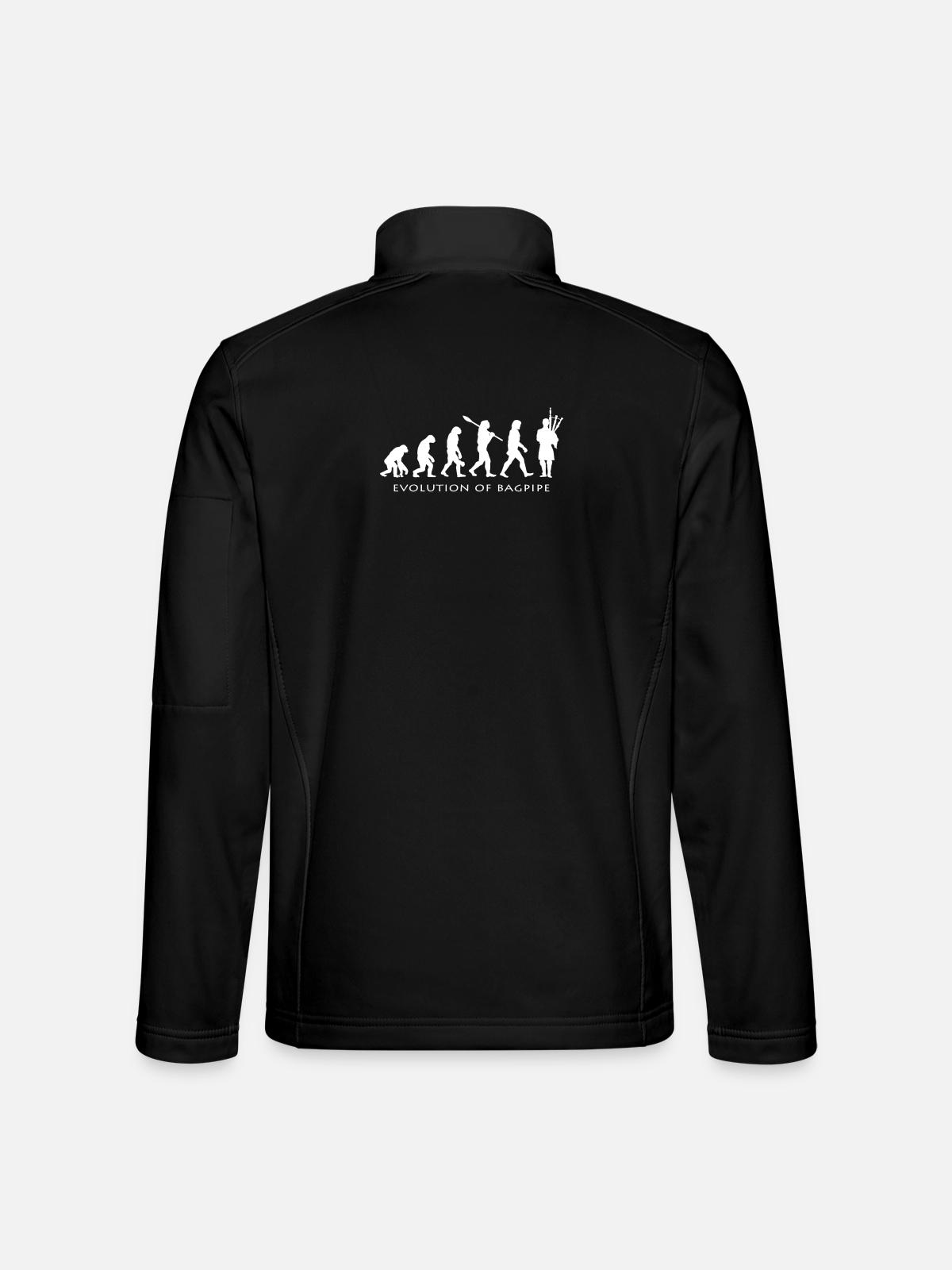 Dudelsack - Unisex Softshelljacke - Schwarz - Hinten