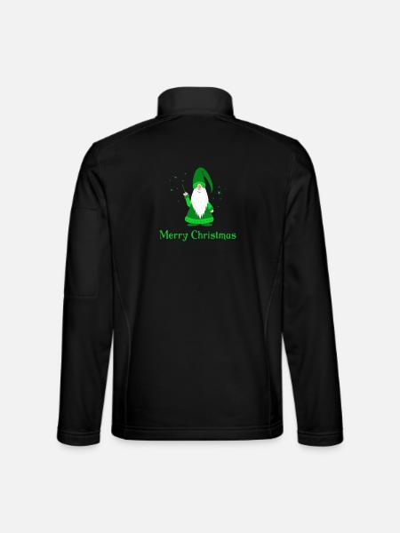 merry christmas - Unisex Softshelljacke - Schwarz - Hinten