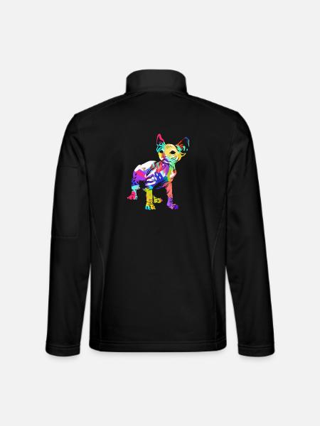 Faszinierende Sphynx Katzenzucht - Unisex Softshelljacke - Schwarz - Hinten