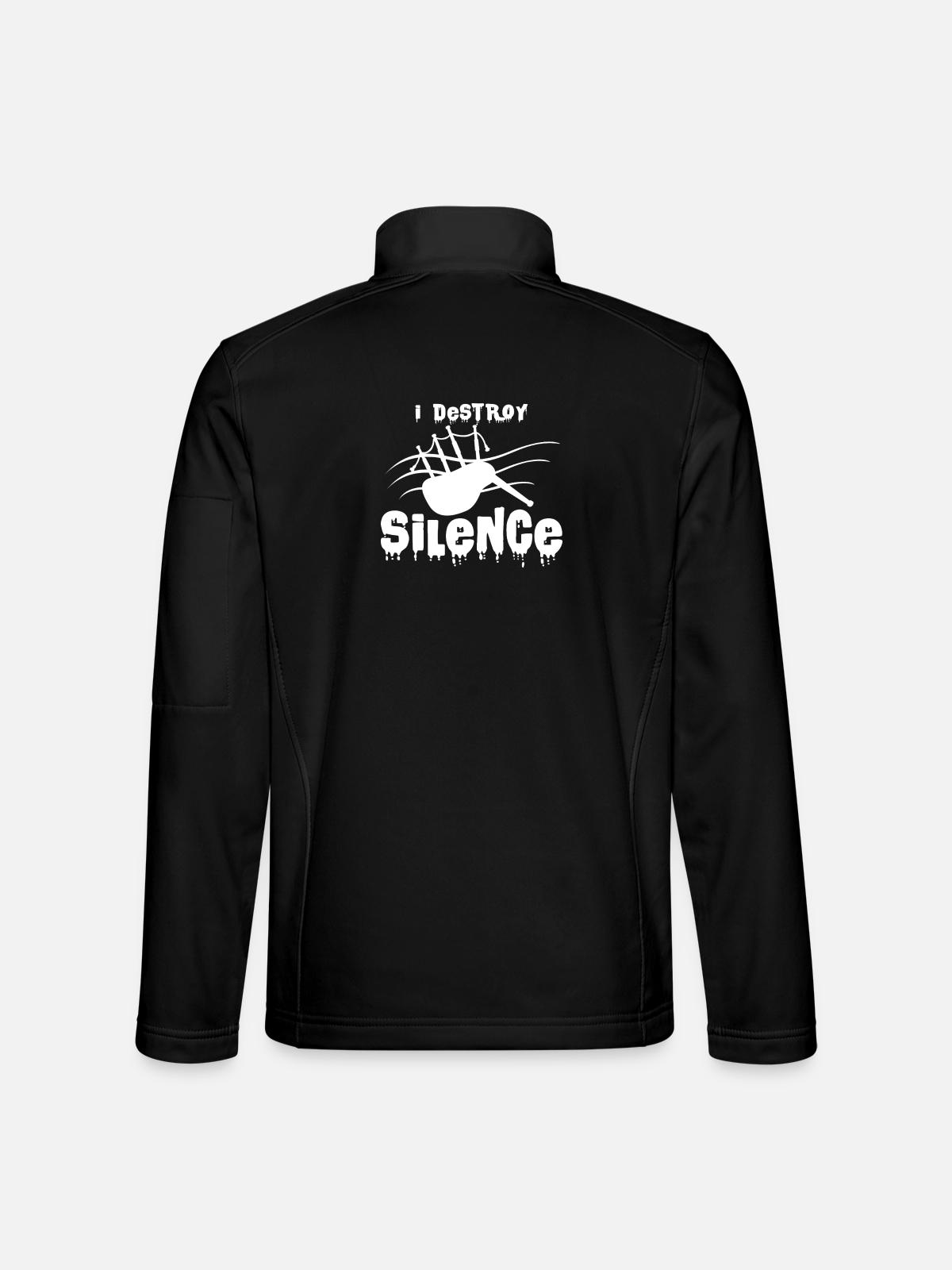 Dudelsack - Unisex Softshelljacke - Schwarz - Hinten