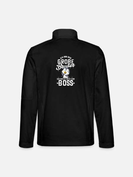 Ich Bin Großer Bruder Boss - Unisex Softshelljacke - Schwarz