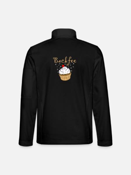 Backfee Backen Bäckerin Konditorin Hobbybäckerin - Unisex Softshelljacke - Schwarz - Hinten