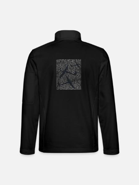 Kühner Segelflieger Thermikjäger - Unisex Softshelljacke - Schwarz - Hinten