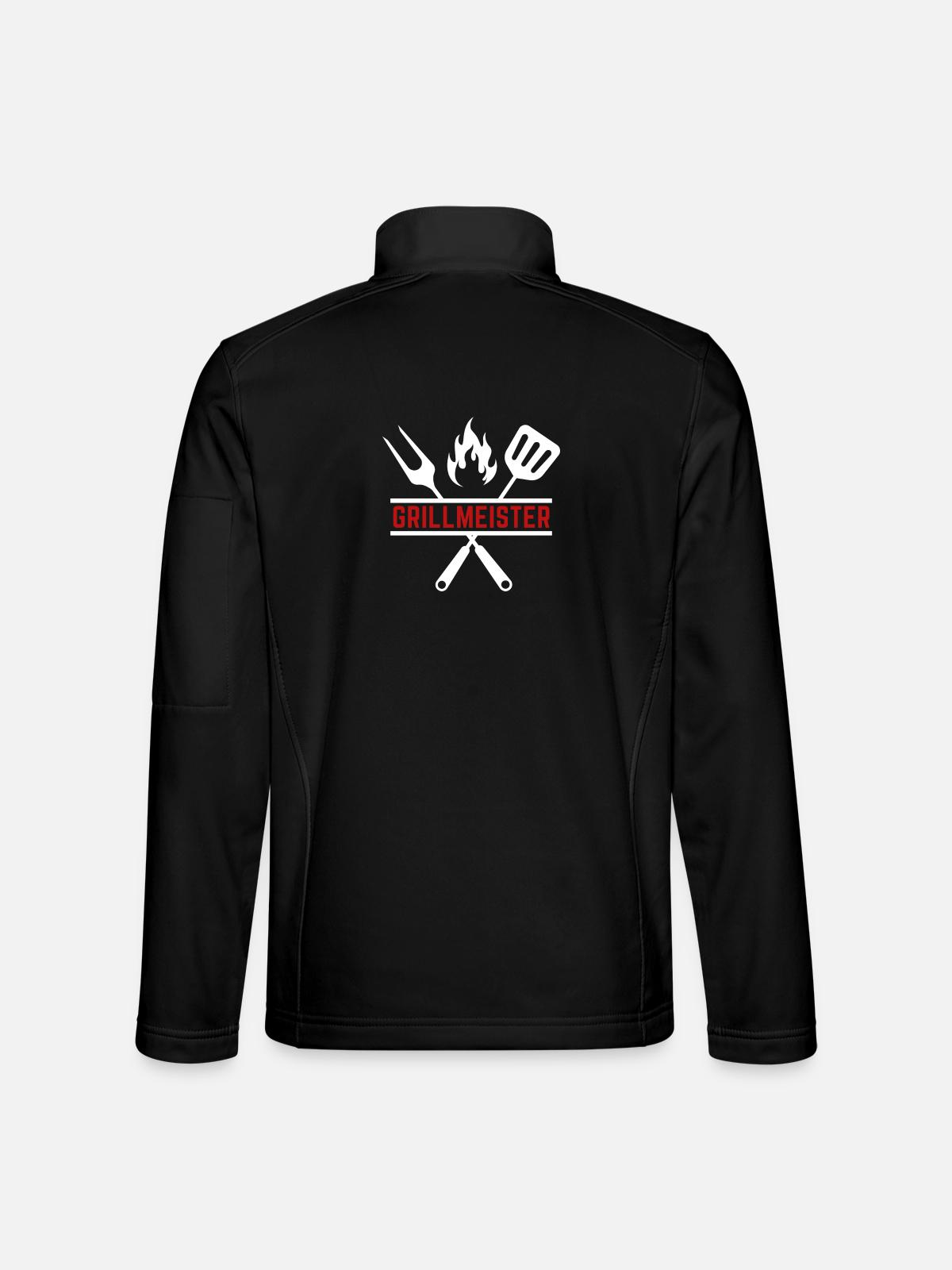 grillmeister - Unisex Softshelljacke - Schwarz - Hinten