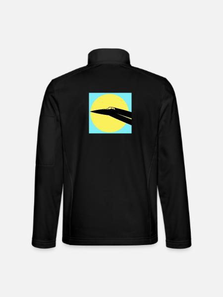 Concorde und Sonne - Unisex Softshelljacke - Schwarz - Hinten