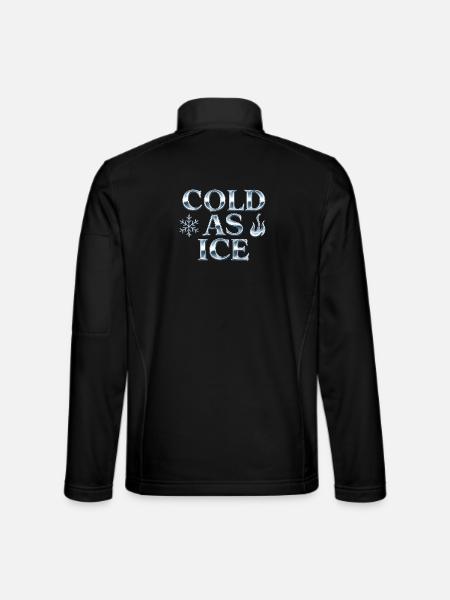 Cold / Eiskalt / Y2K Aesthetic - Unisex Softshelljacke - Schwarz - Hinten
