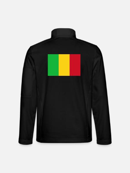 Mali - Unisex Softshelljacke - Schwarz - Hinten