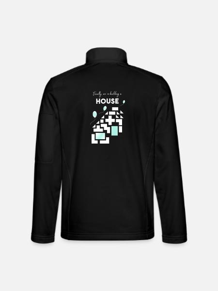 building a house - Unisex Softshelljacke - Schwarz - Hinten