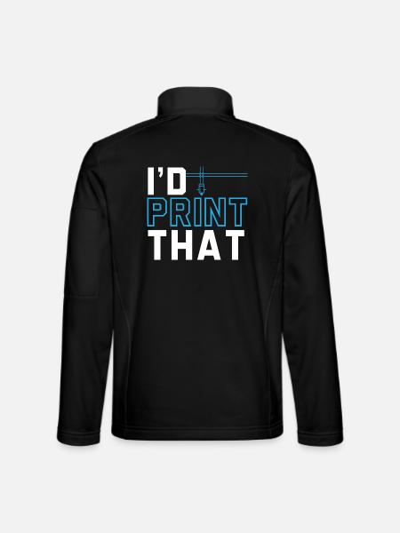 Ich würde diesen Machinisten drucken CNC-Programmi - Unisex Softshelljacke - Schwarz - Hinten